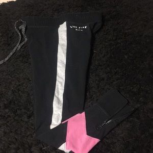 Black pink pants